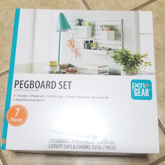 Pen + Gear 7pc Pegboard Set - Picture 1 of 4